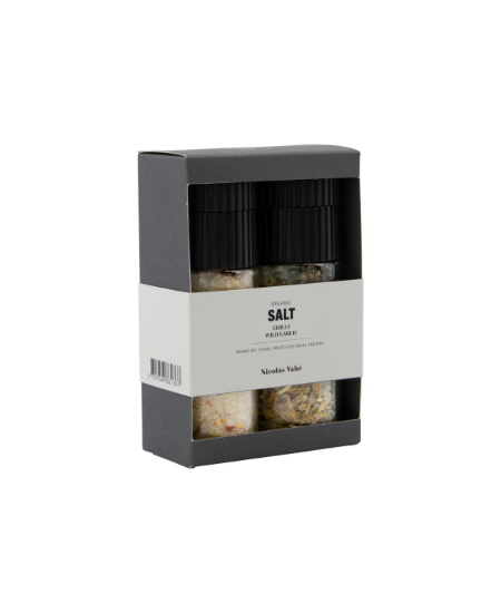Geschenkbox, Nicolas Vahé Organic Chilli salt & Wild garlic
